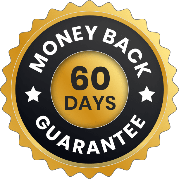 60-day money-back guarantee graphic