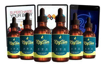 Six-bottle KeySlim Drops package