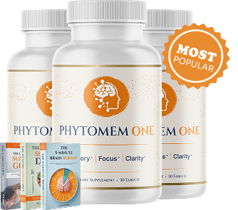 Phytomem One three-bottle Advanced package with bonus guides